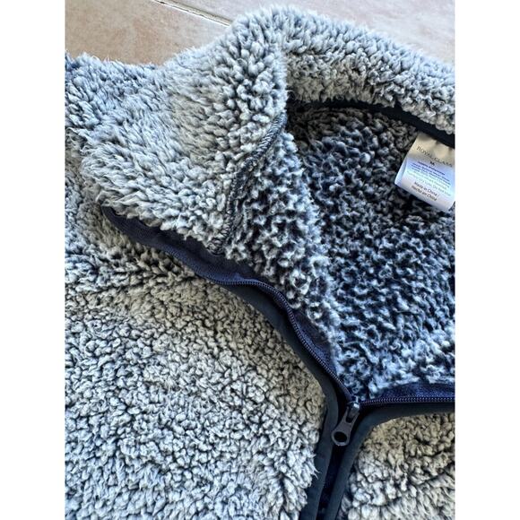 Royal Class Size M Sherpa Fleece Soft 1/4 Zip Gray Pull Over Sweater - Picture 6 of 8